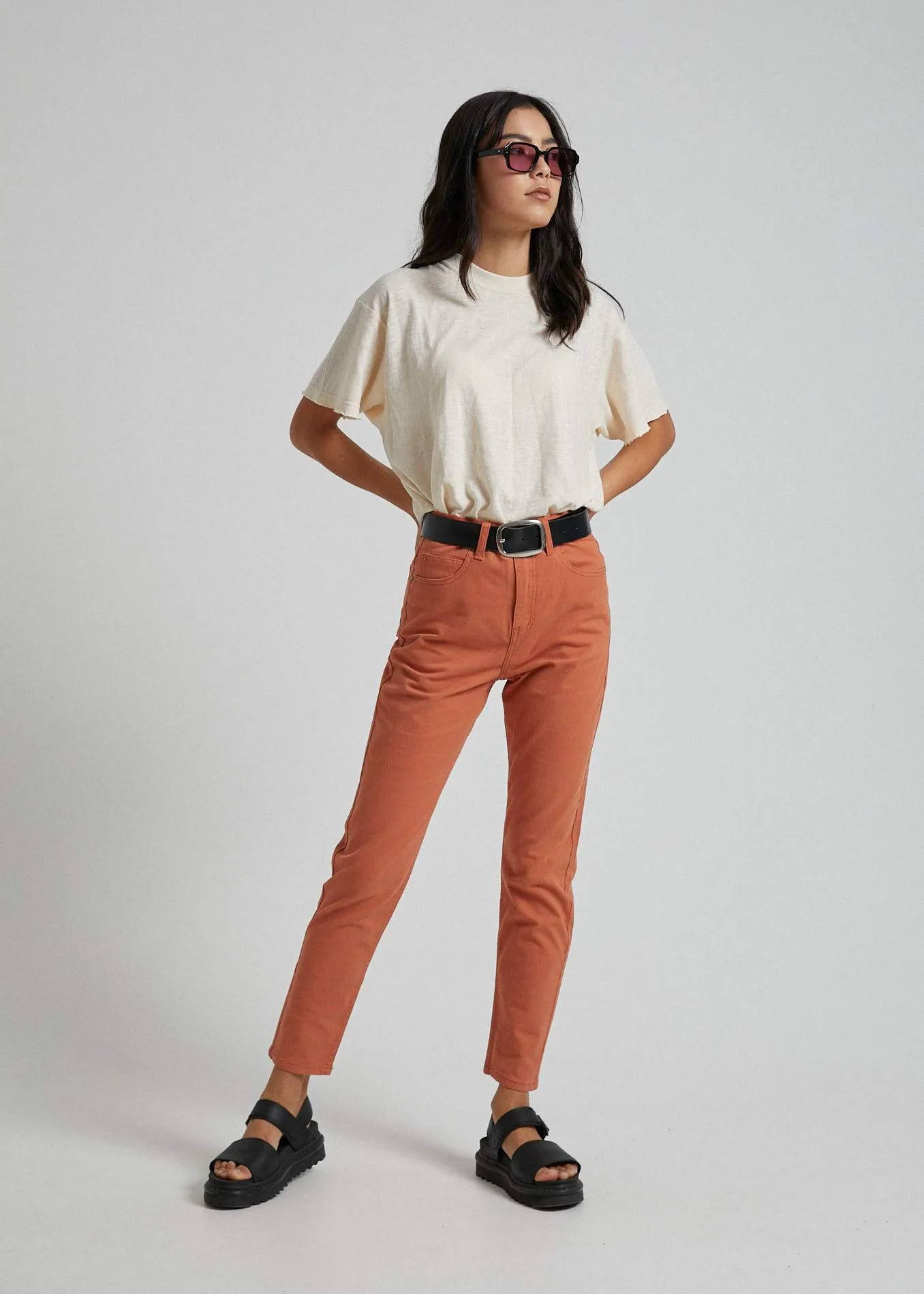 Afends Womens Blondies - Twill Slim Jeans