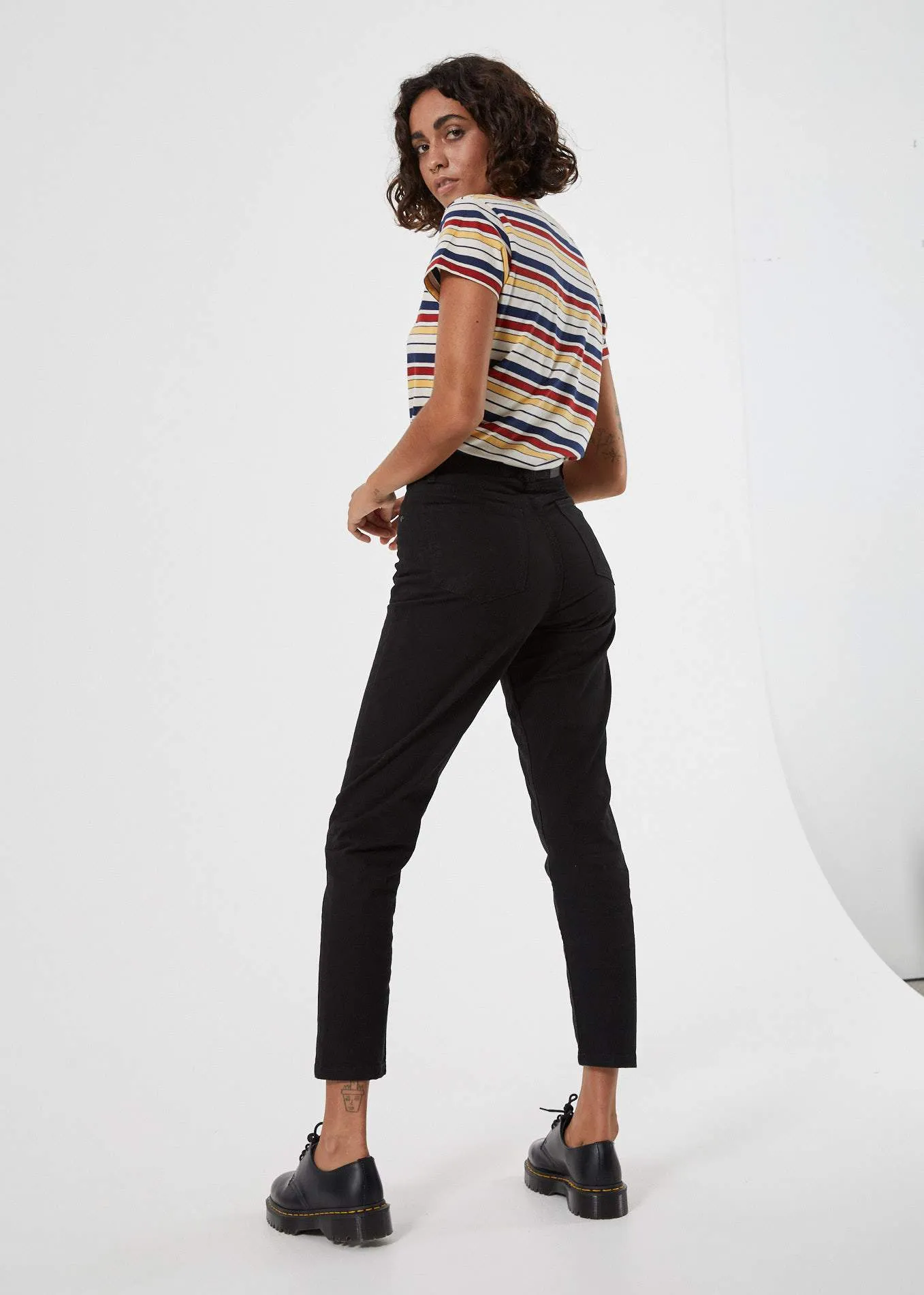 Afends Womens Luckies - Twill Slim Jeans