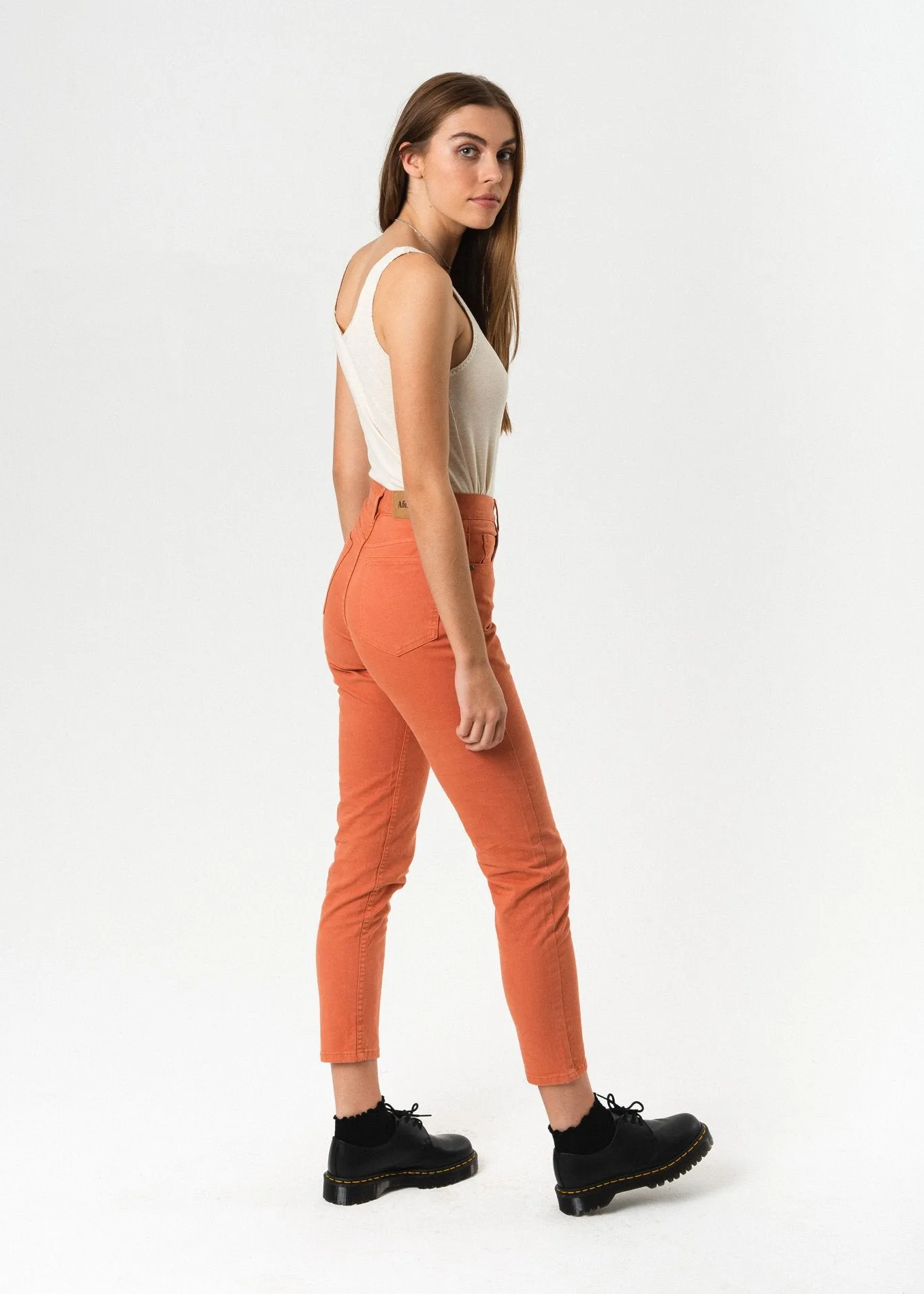 Afends Womens Luckies - Twill Slim Jeans