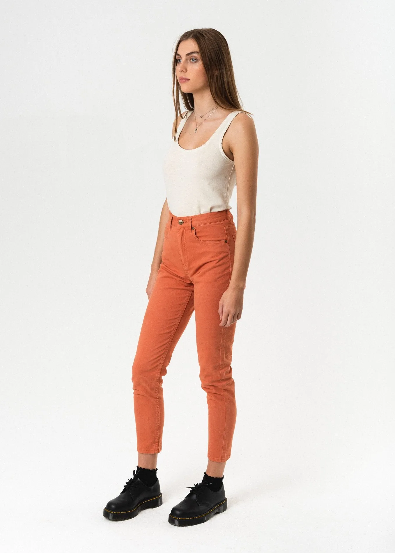 Afends Womens Luckies - Twill Slim Jeans