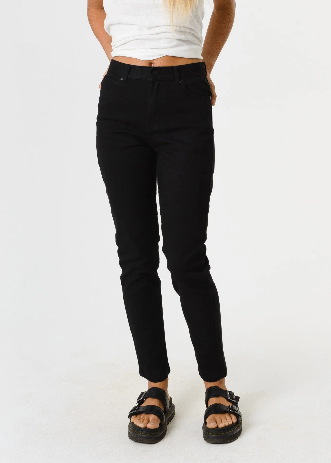 Afends Womens Luckies - Twill Slim Jeans