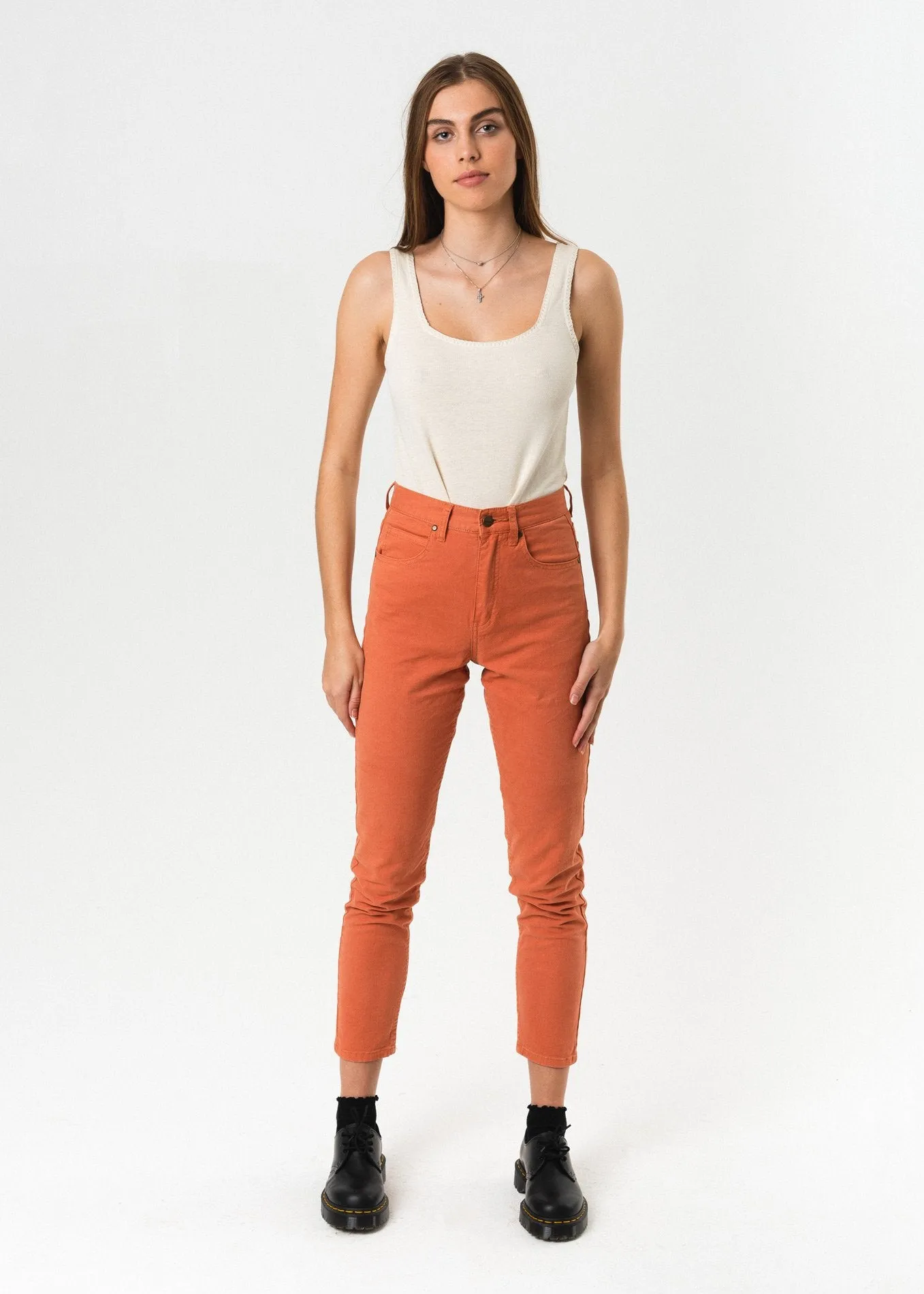 Afends Womens Luckies - Twill Slim Jeans