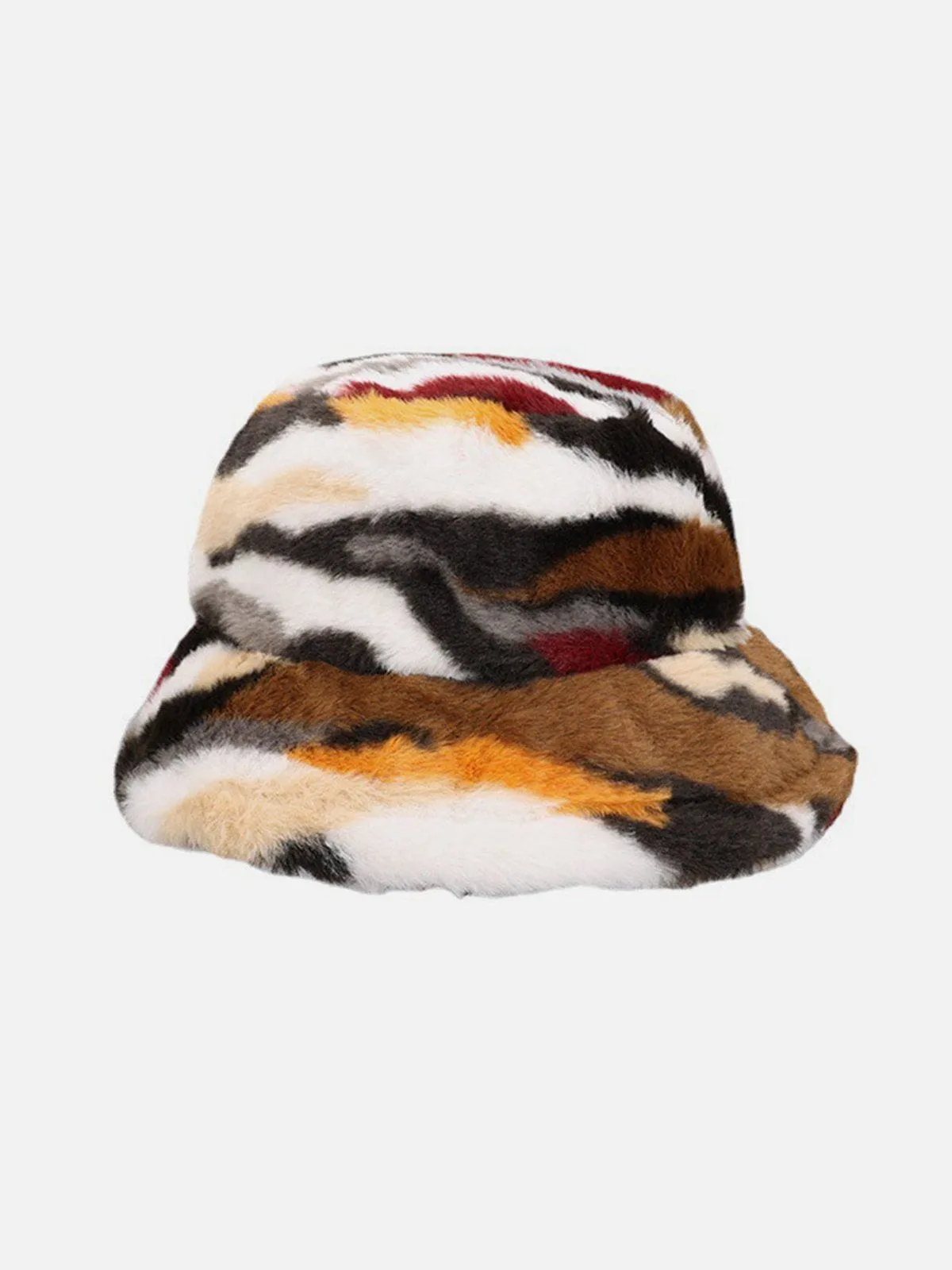 AlanBalen® - Camo Stripe Plush Vintage Bucket Hat