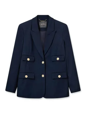 AURA CELLO BLAZER SALUTE NAVY