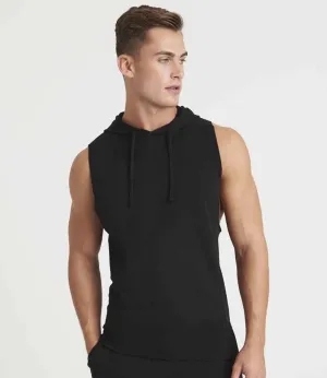 AWDis Cool Urban Sleeveless Muscle Hoodie | Jet Black