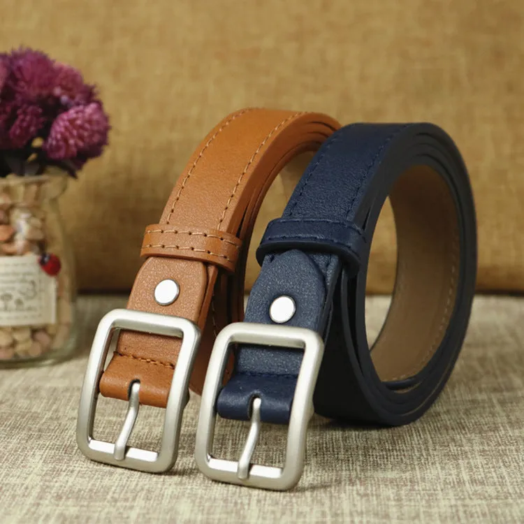 Belt Women's Simple Versatile Belt Retro Casual Jeans Decorative Leather