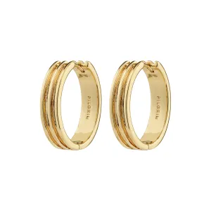 BENNETT recycled hoop earrings gold-plated