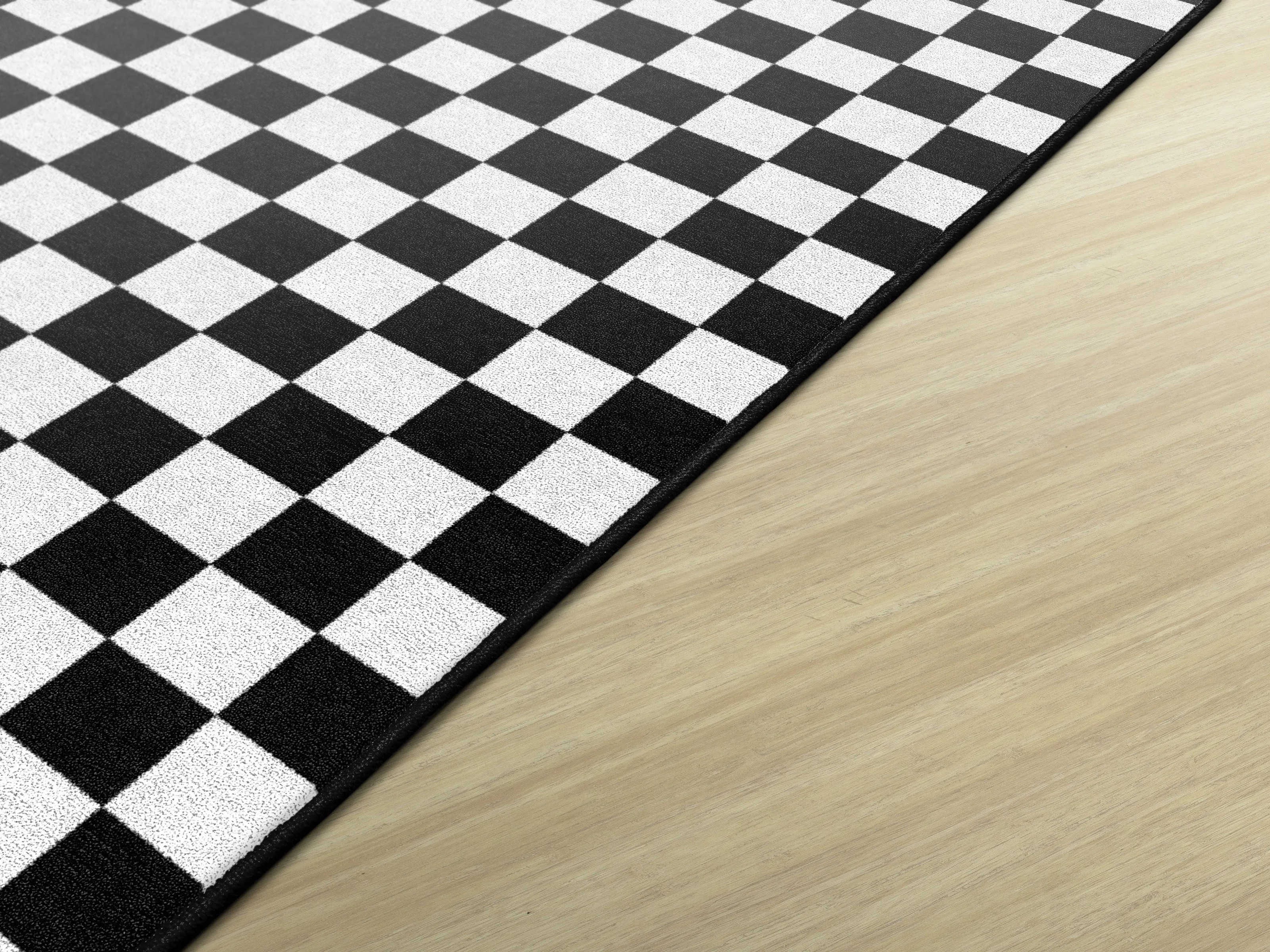 Black and White Checkerboard Area Rug | Home Decor | Style House Design Studio