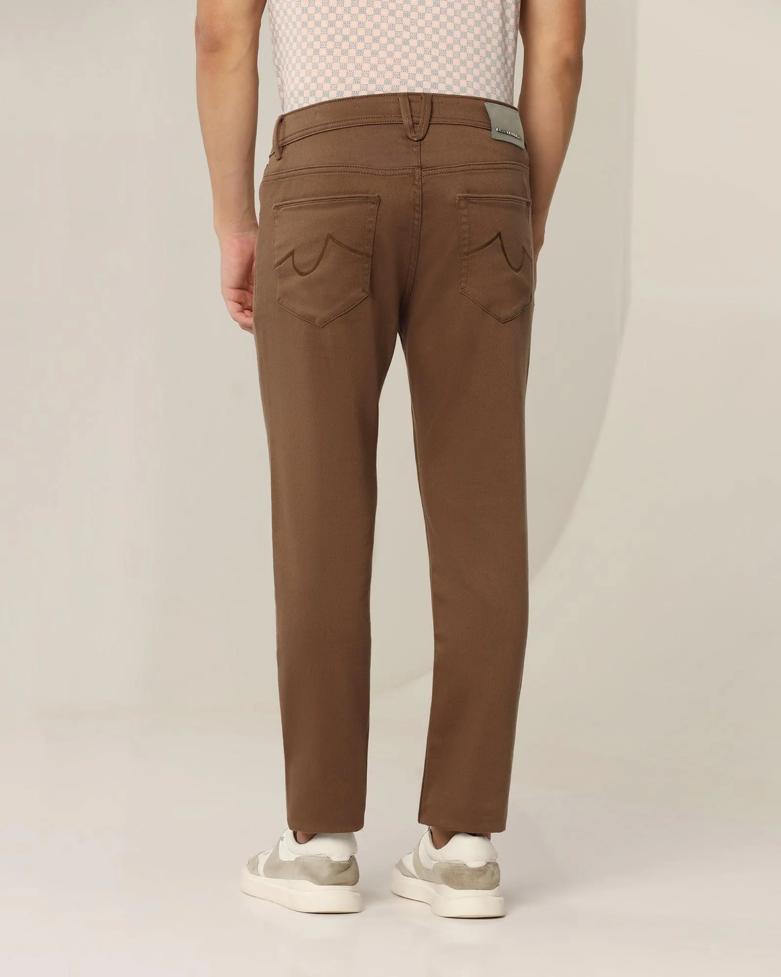 Bleed Zero Slim Yonk Fit Brown Jeans - Abto