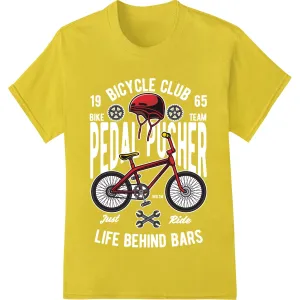 Bold Red Bicycle: Ride in Style with Super DTF Prints