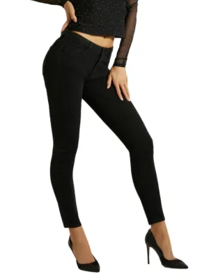 Carrie Black Annette Mid Rise Skinny Jeans