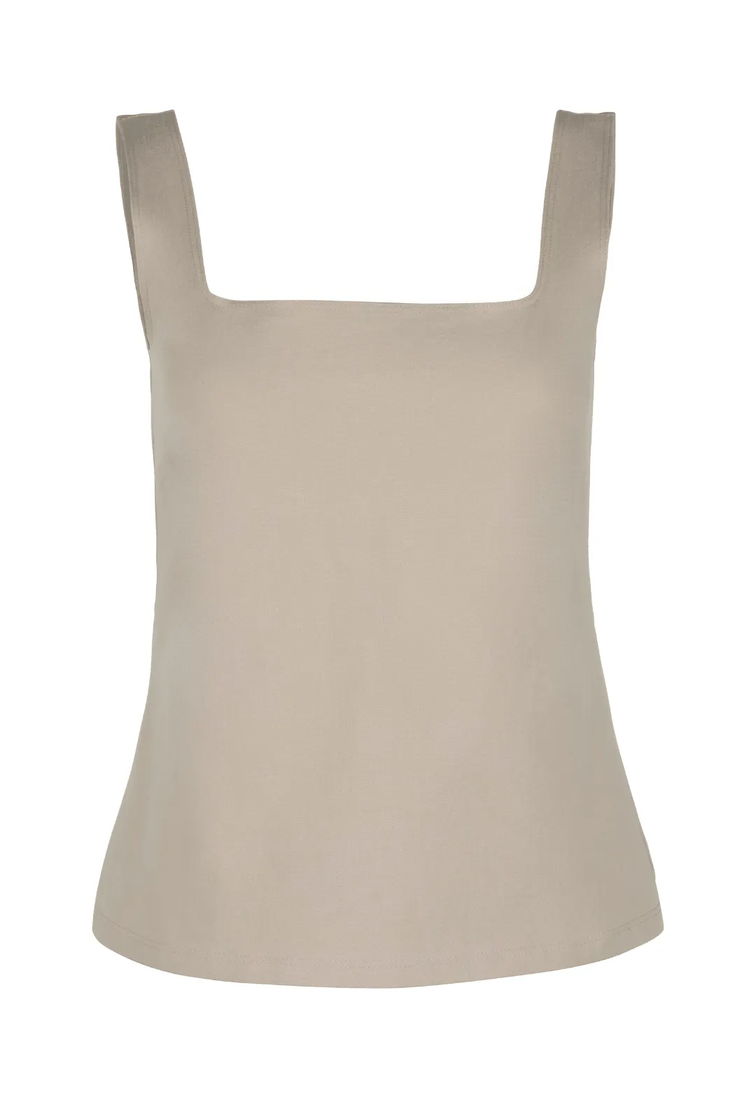 Caterina Italian Stretch Tank Top in Khaki