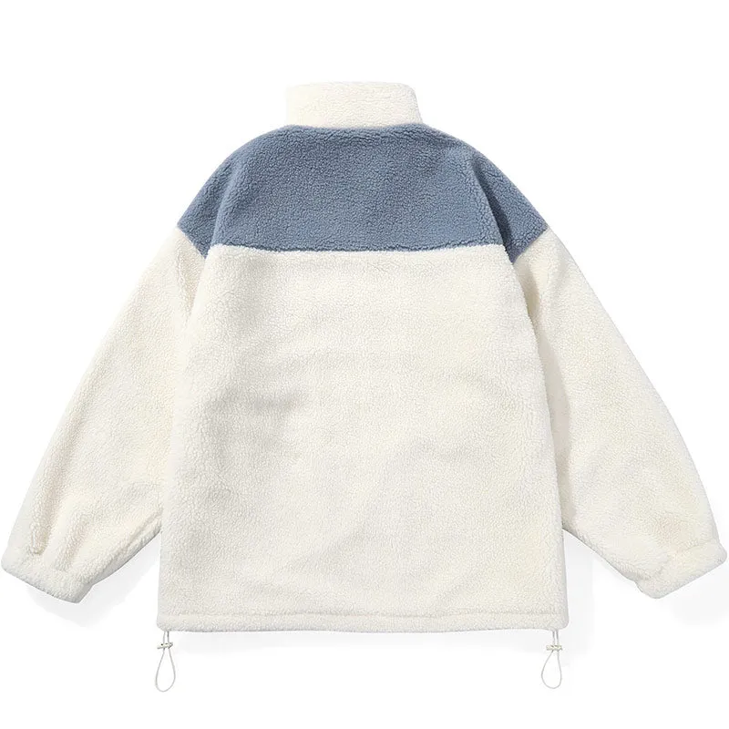 Color Block Pocket Cashmere Jacket