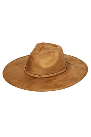 Dusty Trails Wide Brim Western Detail Fedora Hat (Assorted Colors)