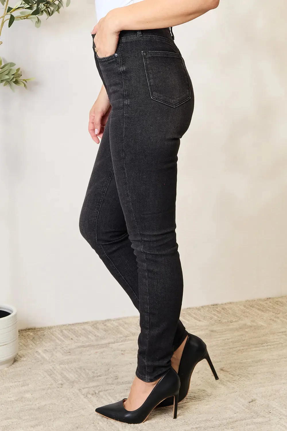 Full Size Tummy Control High Waist Denim Jeans