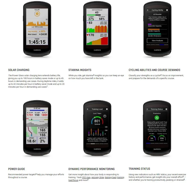 Garmin Edge 1040 Solar GPS Cycling Computer