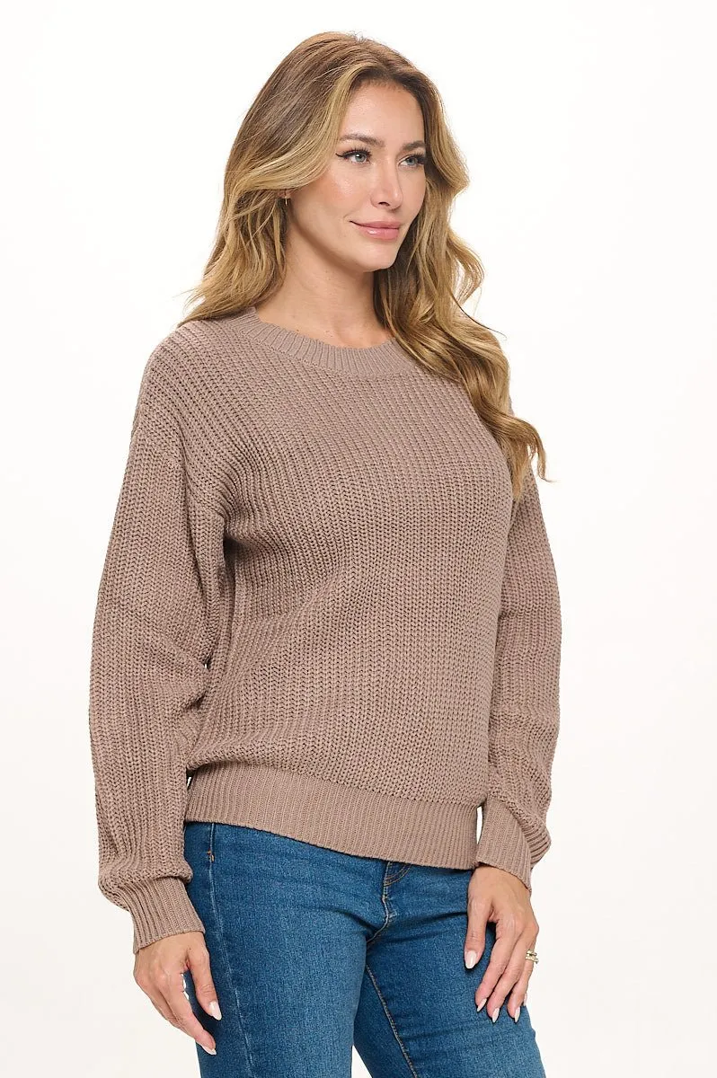 Hailey Long Sleeve Round Neck Sweater