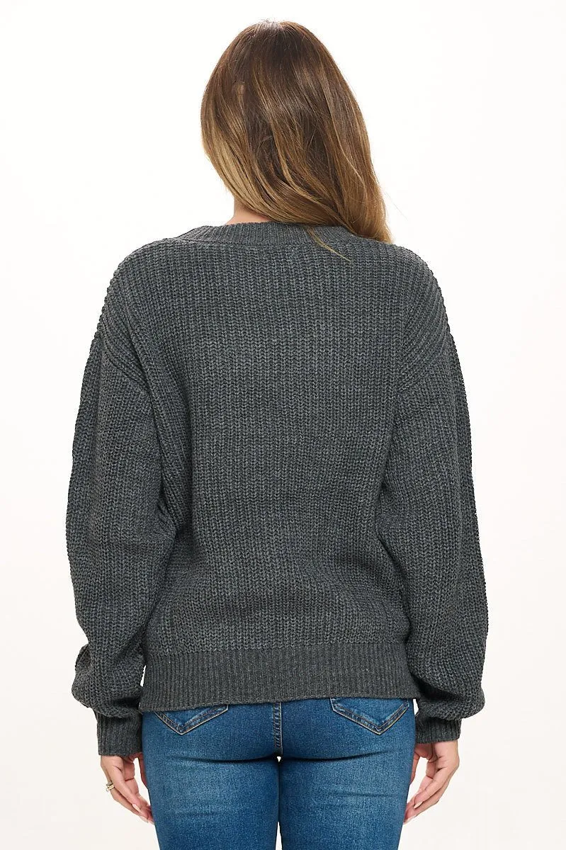 Hailey Long Sleeve Round Neck Sweater