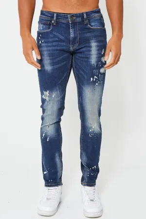 Hainault Tapered Jean - Mid Blue