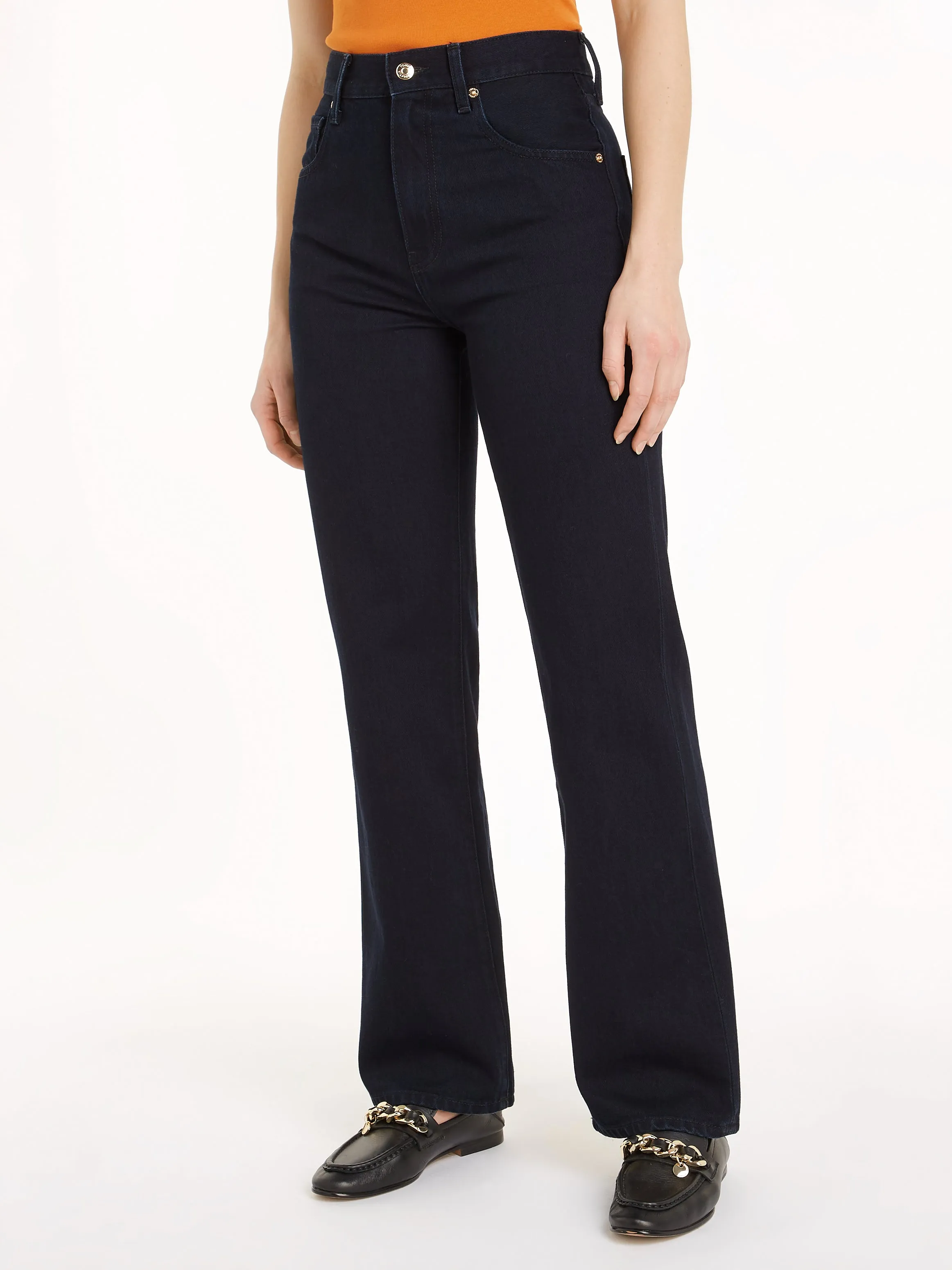 High Rise Relaxed Bootcut Jeans