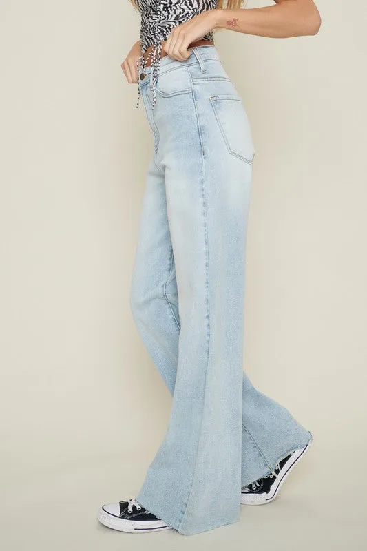 High-Waisted Wide Leg Jeans