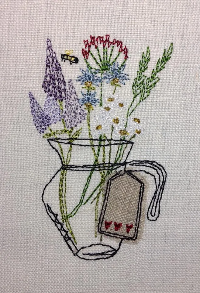 Hug in a Jug - Raw Edge Applique