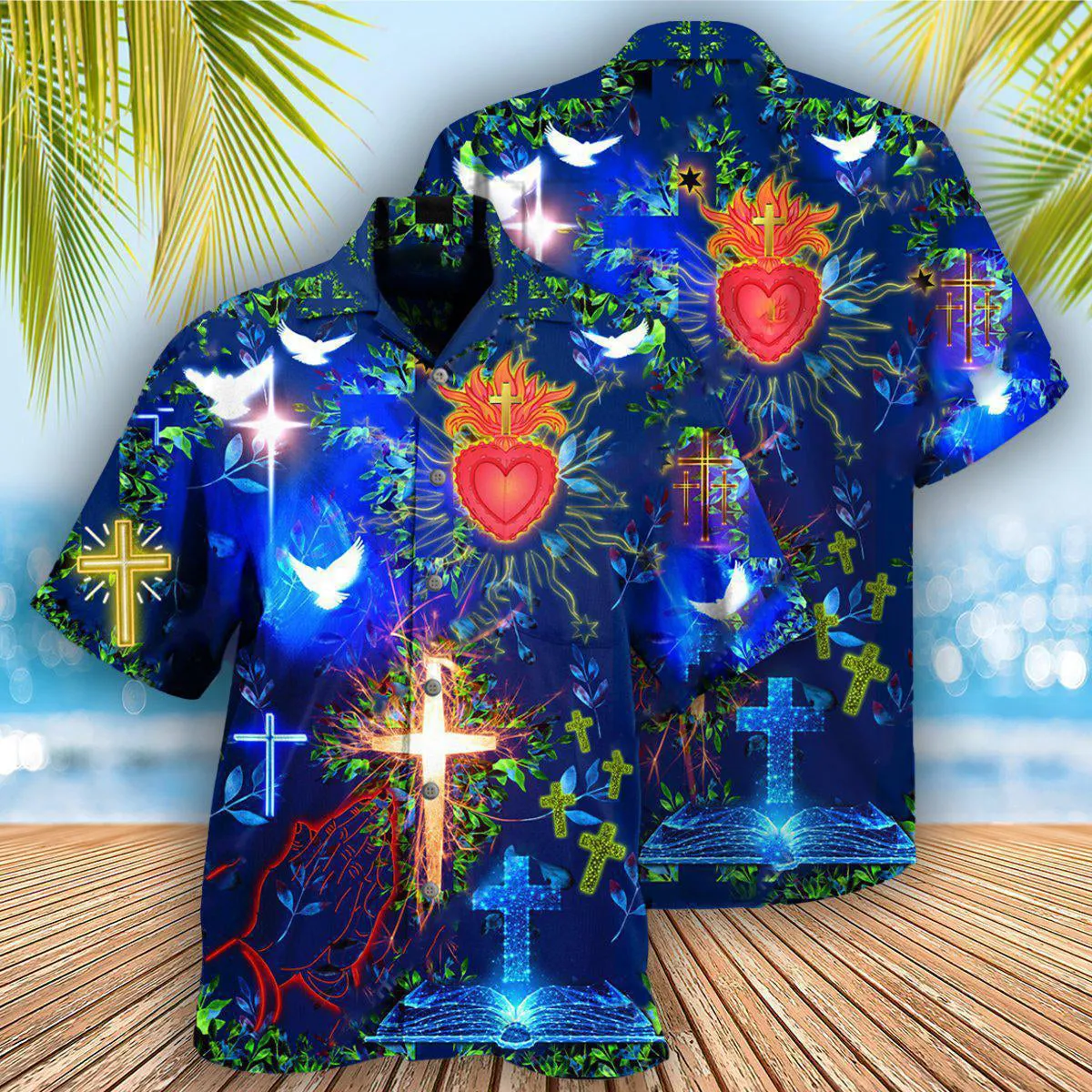 Jesus Put God First And Youll Be Last In Blue Hawaiian Shirt - Christian Hawaiian Shirts For Men & Women