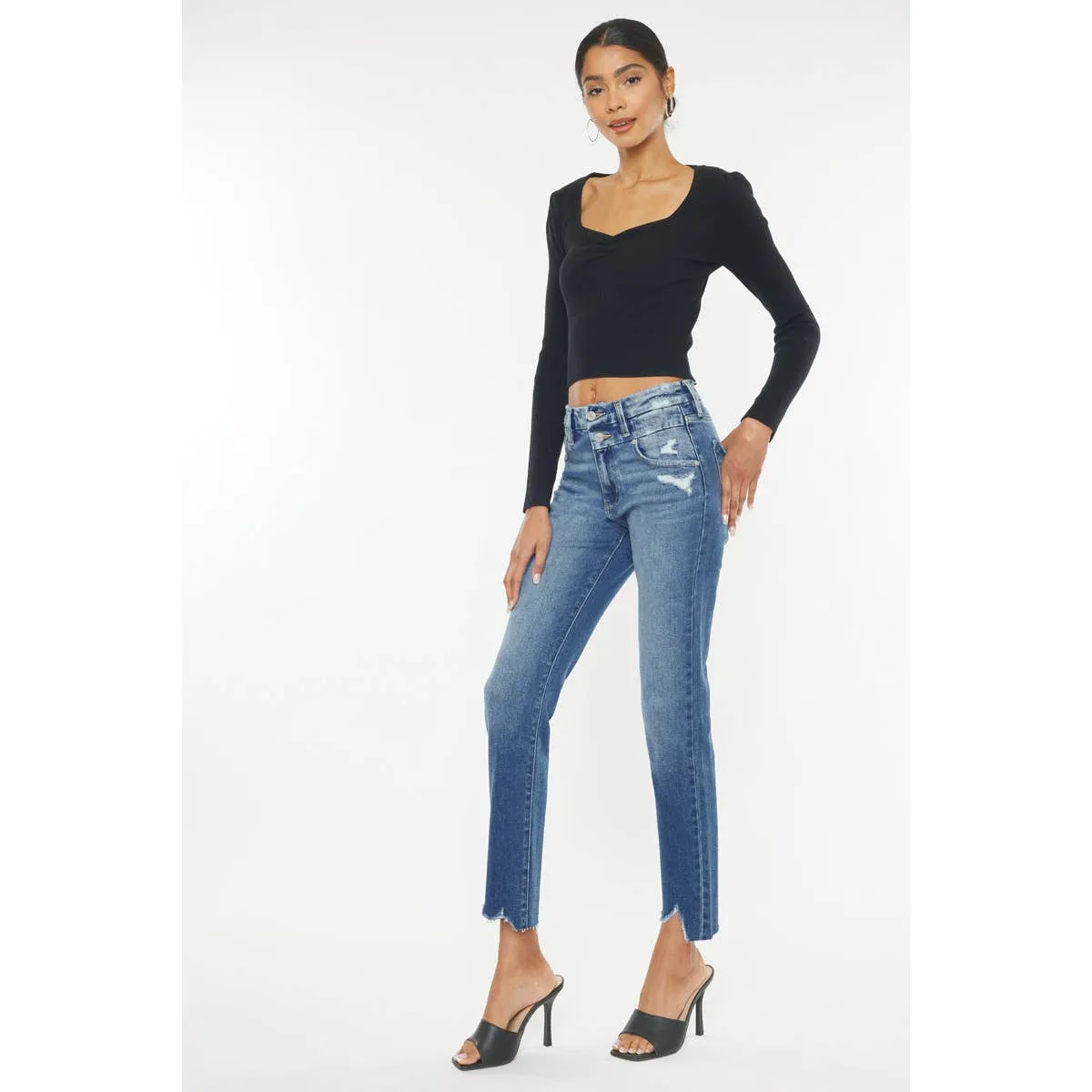 Kancan High Rise, Slim Straight Jeans