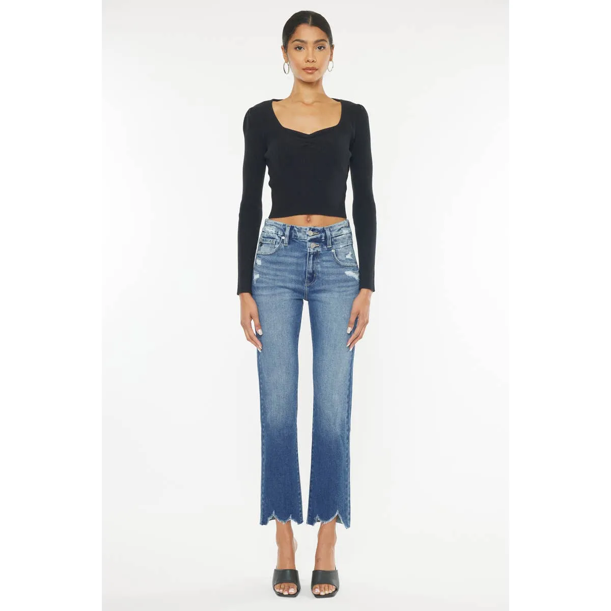 Kancan High Rise, Slim Straight Jeans