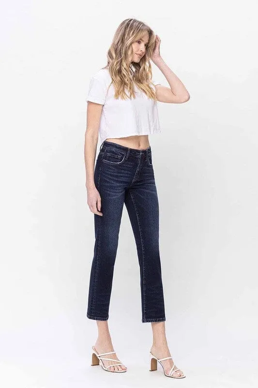 Mid Rise Slim Straight Jeans - Flying Monkey