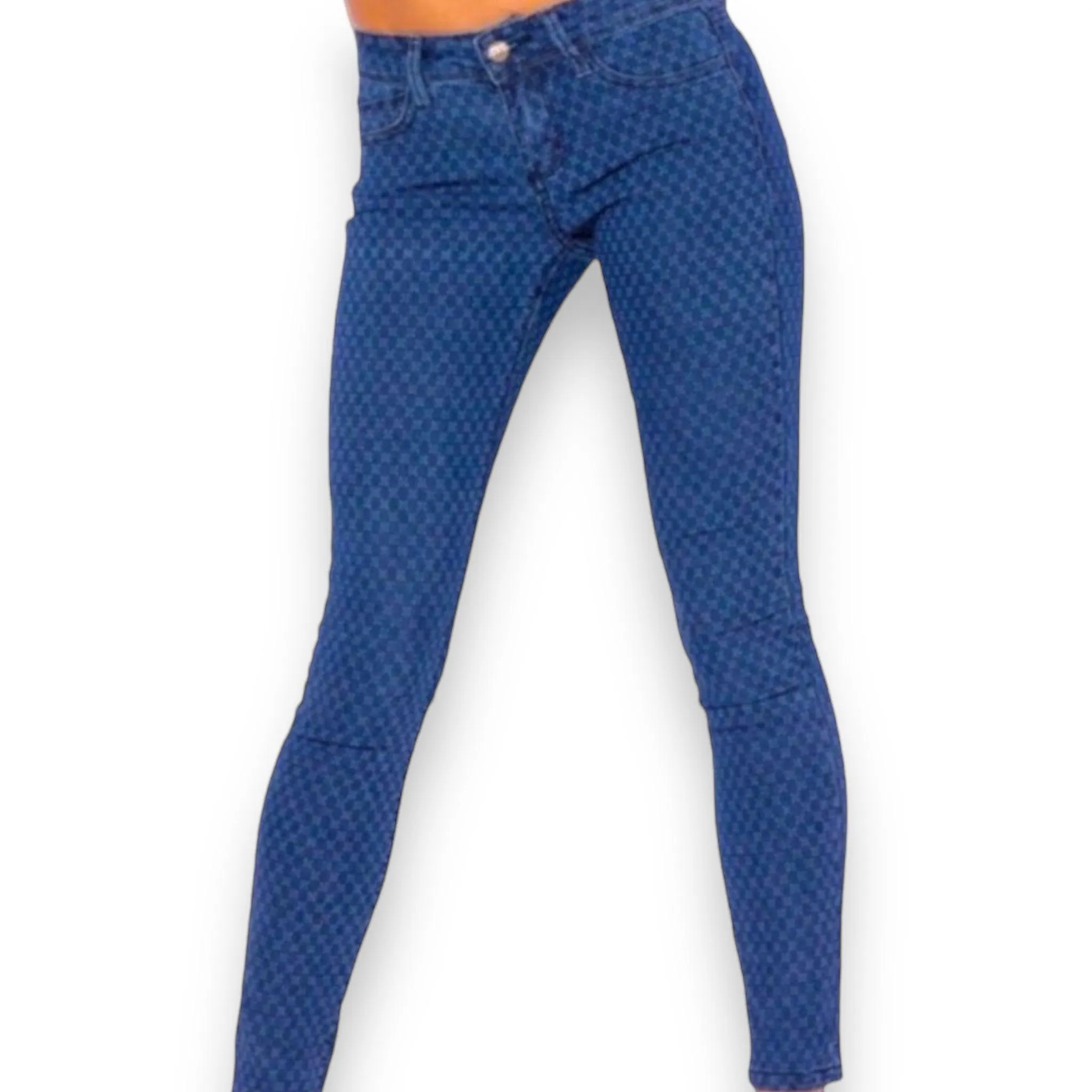 Mid-Rise Twinkle Skinny Jeans