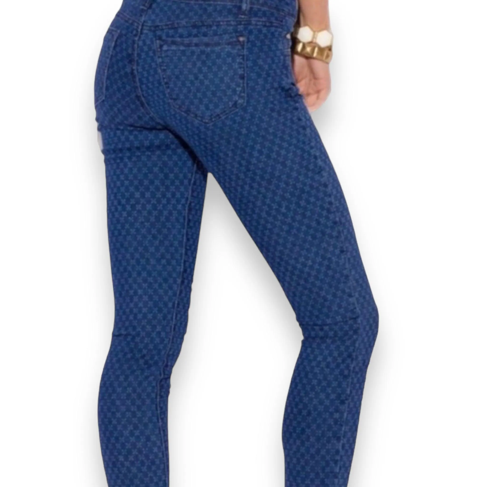 Mid-Rise Twinkle Skinny Jeans