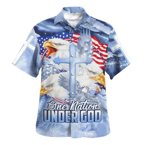 One Nation Under God 1 Hawaiian Shirts - Christian Hawaiian Shirt - Hawaiian Summer Shirts