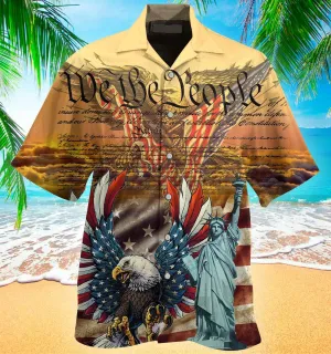 Patriotism American Eagle Colorful Good Quality Hawaiian Shirt - Christian Hawaiian Shirt for Men Women