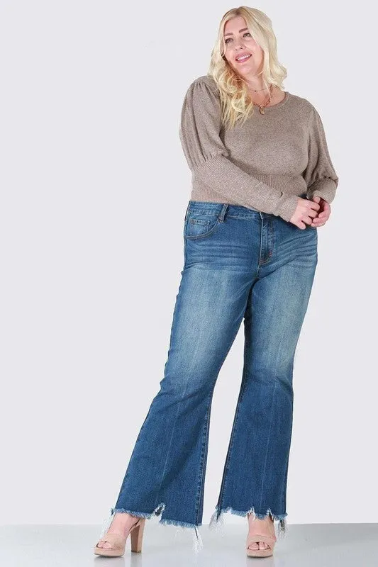 Plus sized Flare Jeans