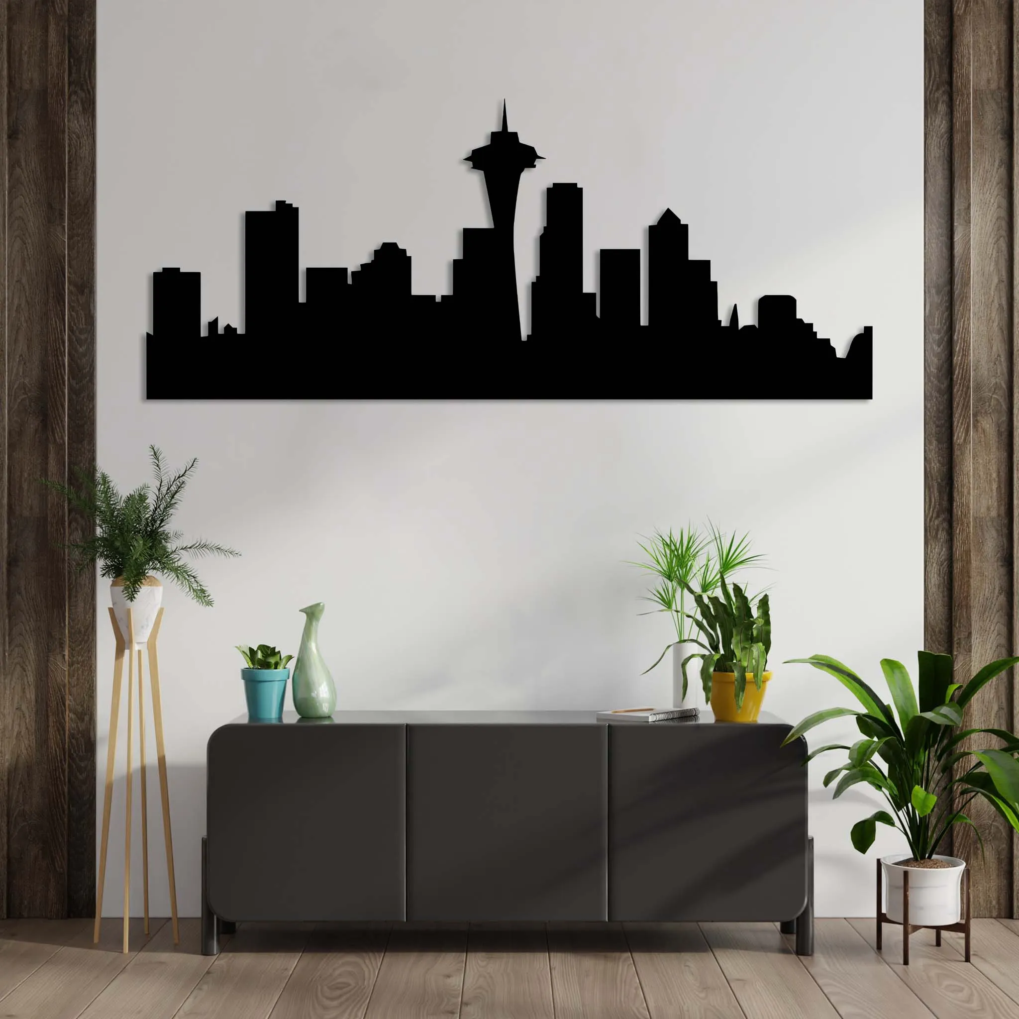 Seattle Skyline - Metal Wall Art