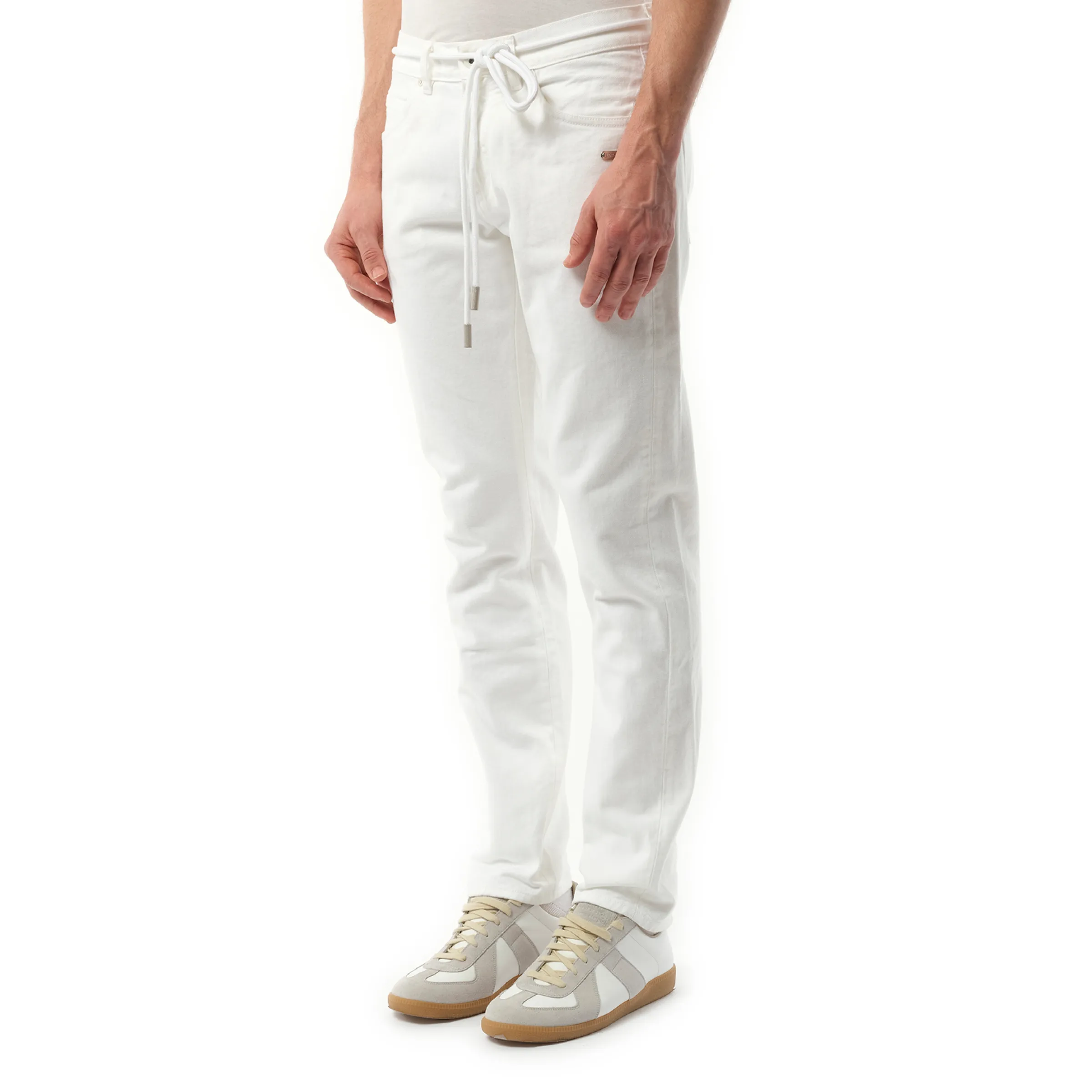 Slim Back Dart Jeans in White