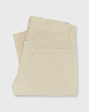 Slim Straight 5-Pocket Pant in Bone Garment-Dyed Corduroy