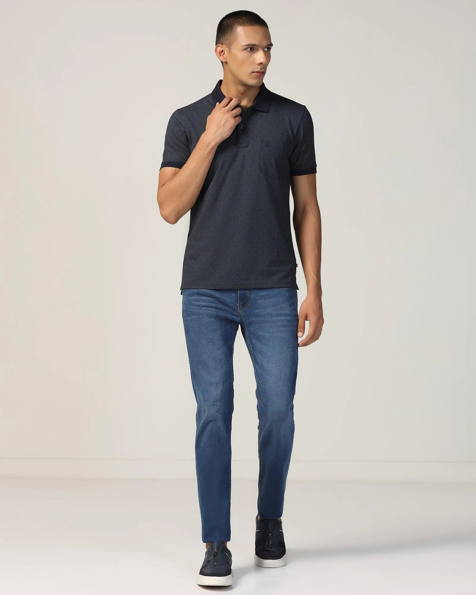 Superflex Slim Yonk Fit Indigo Blue Jeans - Jiro