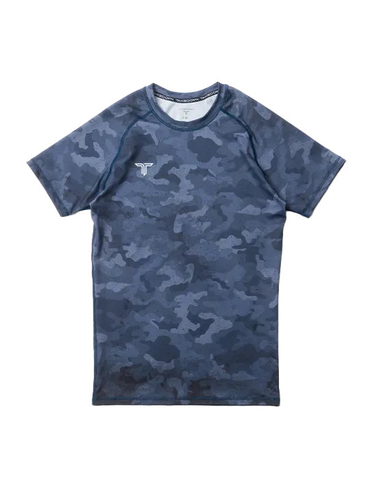 Urban Camo Short-Sleeve Rashguard - Navy