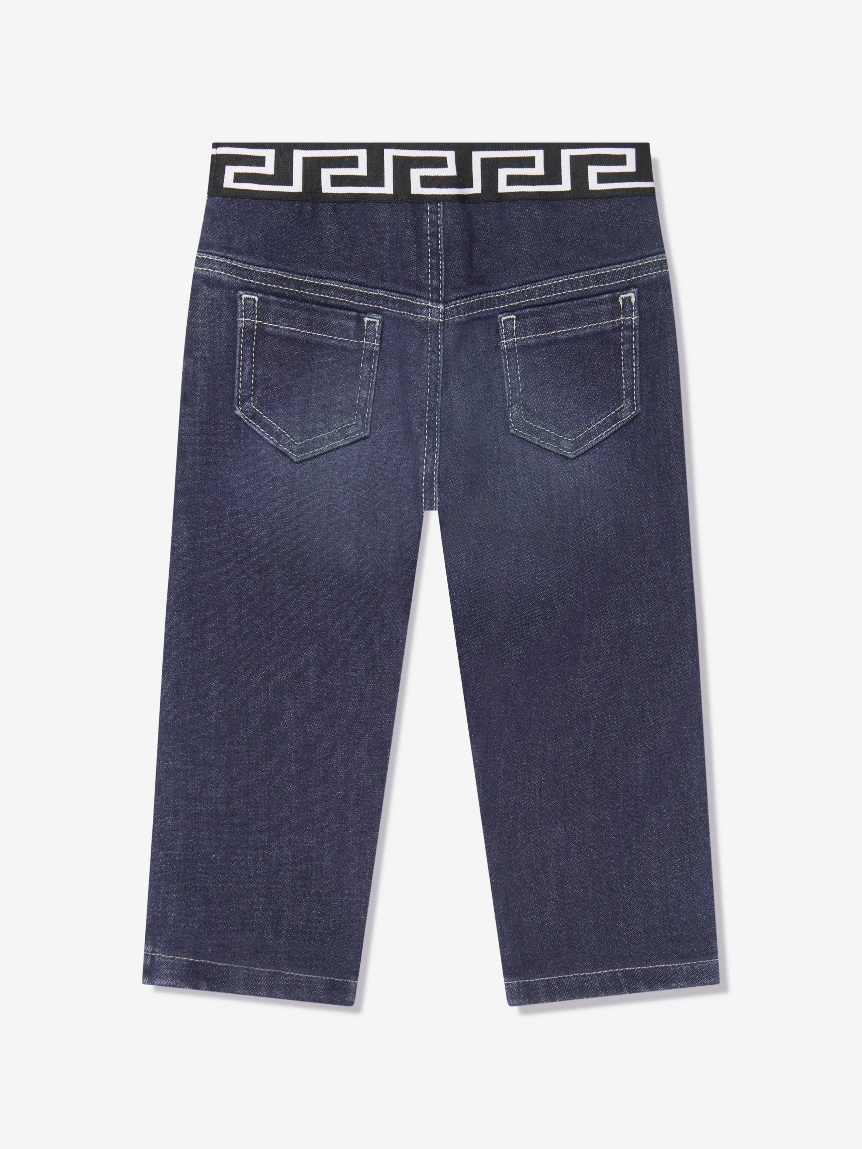 Versace Baby Boys Slim Fit Jeans in Blue