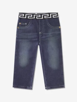 Versace Baby Boys Slim Fit Jeans in Blue