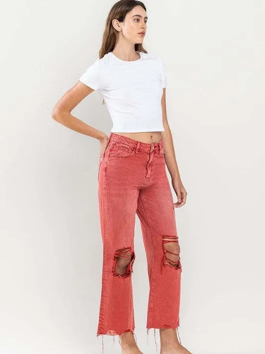 VERVET By Flying Monkey 90s Vintage Crop Flare Jeans | Bossa Nova