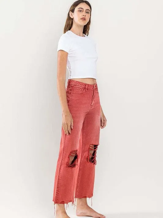 VERVET By Flying Monkey 90s Vintage Crop Flare Jeans | Bossa Nova