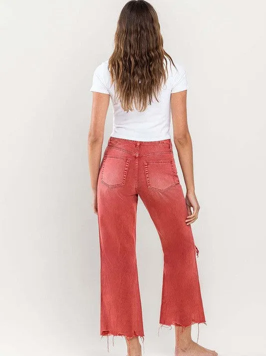 VERVET By Flying Monkey 90s Vintage Crop Flare Jeans | Bossa Nova