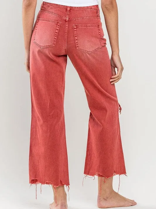 VERVET By Flying Monkey 90s Vintage Crop Flare Jeans | Bossa Nova