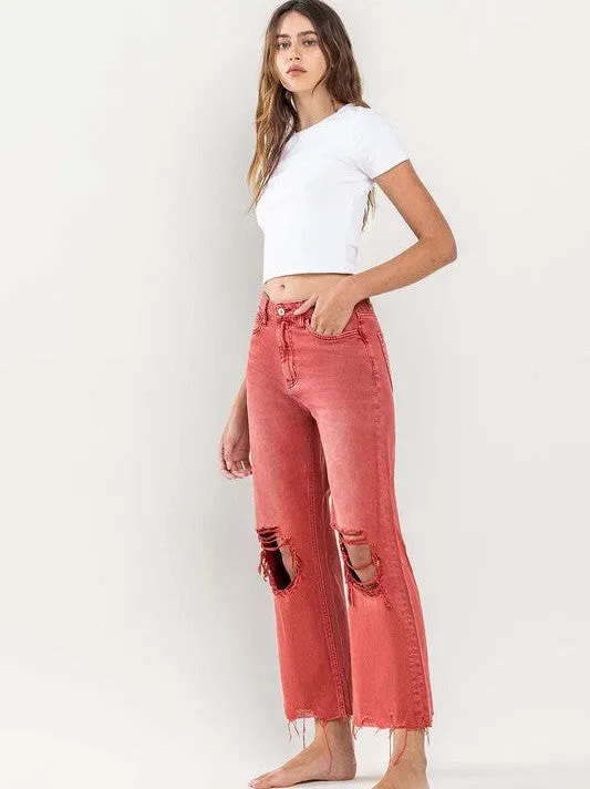 VERVET By Flying Monkey 90s Vintage Crop Flare Jeans | Bossa Nova