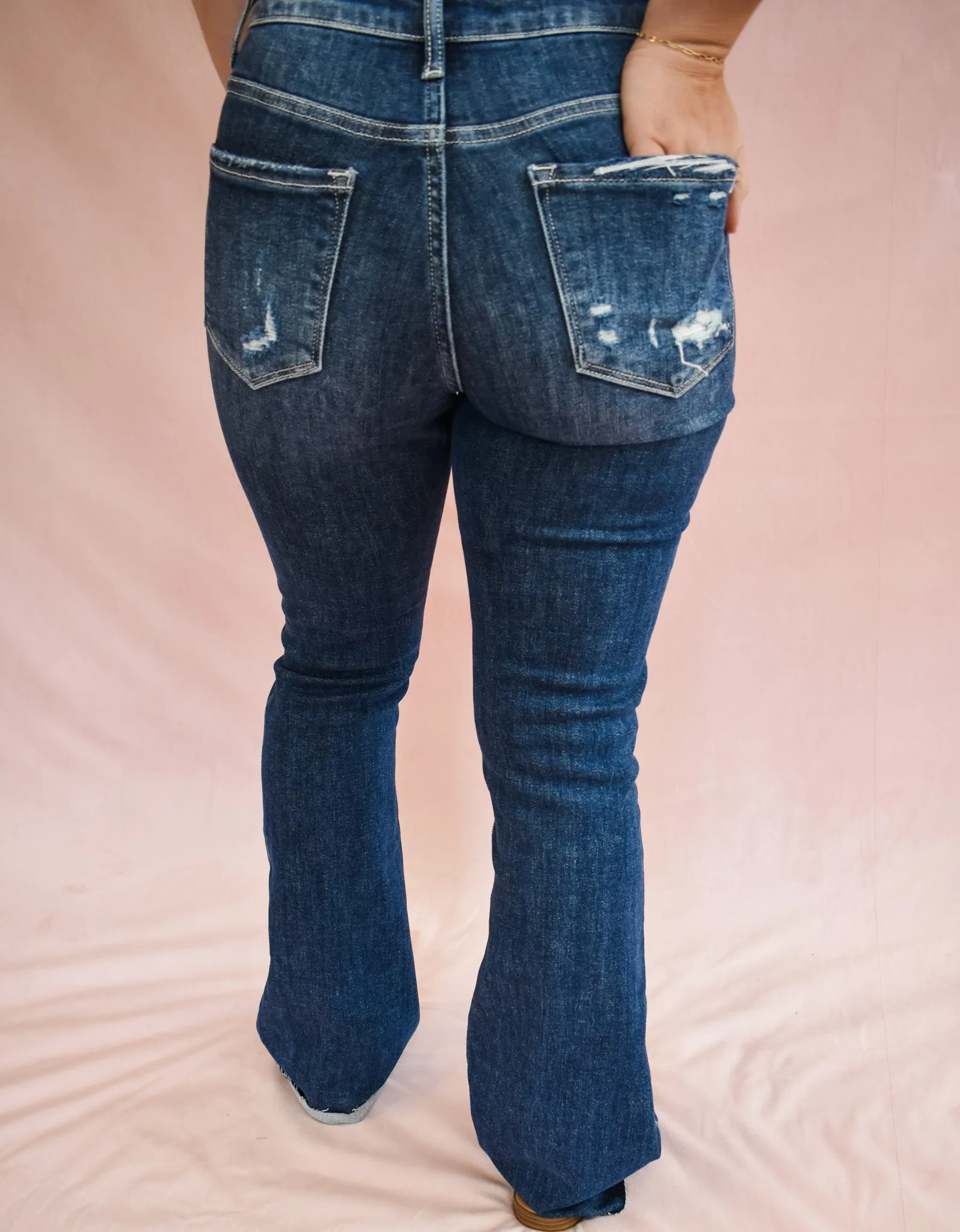 Vervet Dazzle High Rise Flare Jeans