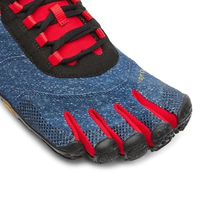 Vibram Men V-Trek Fitness Five Finger Megagrip Running Trainers - Denim Red